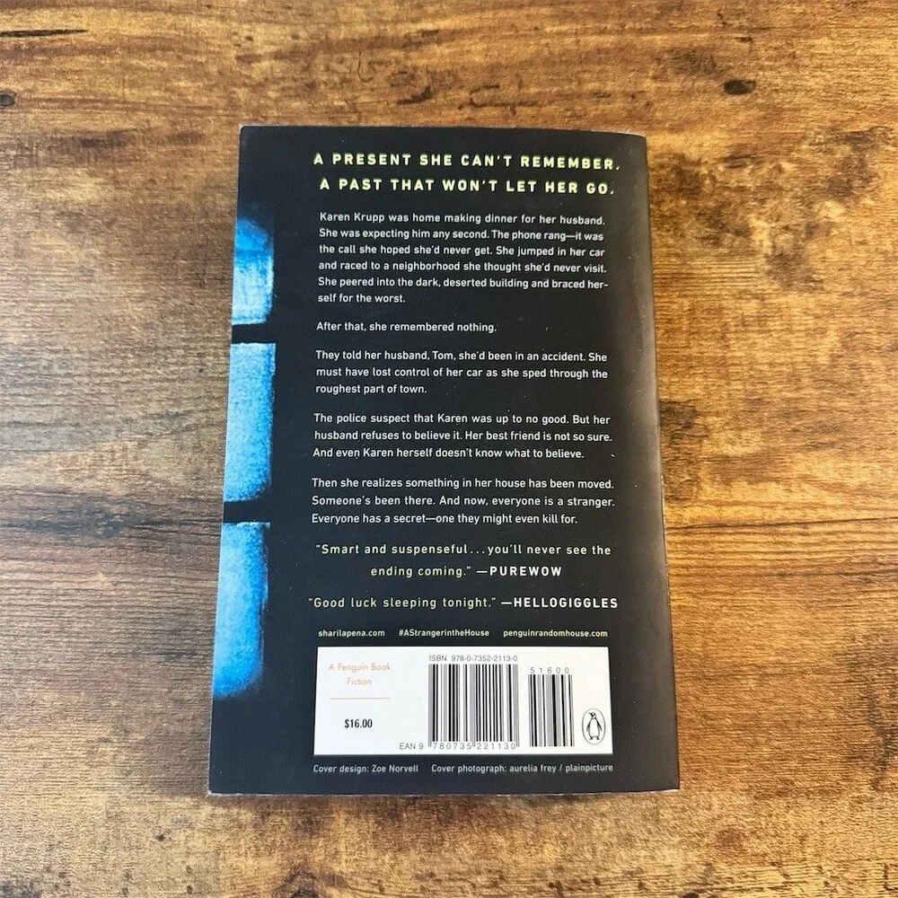 A Stranger in the House Paperback Shari Lapena NYT Bestseller Thriller